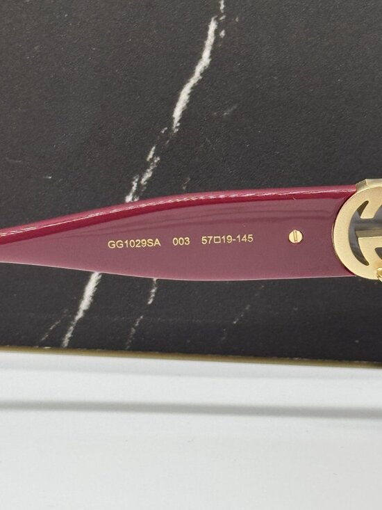 NEW GUCCI GG1029SA 003 SUNGLASSES HAVANA WOMEN EYEWEAR WITH CHAIN main image 4